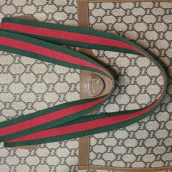 GUCCI PLUS VINTAGE 70’S WEB SHERRY TOTE FROM LIMITED RUN GUCCI PLUS COLLECTION - Picture 3 of 17